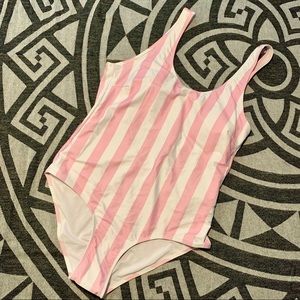 Zaful Swim - Pink and White Striped One Piece Zaful Swim - Pink and White Striped One Piece